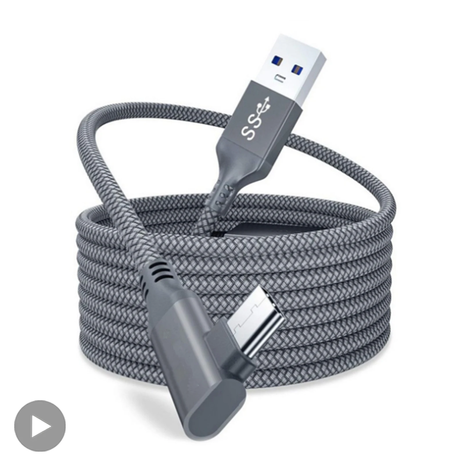 Cable USB A To Type C 5M For Quest2 Oculus Quest 2 Link VR Glasses Virtual Reality Headset Gaming Helmet Oculis Game Accessories