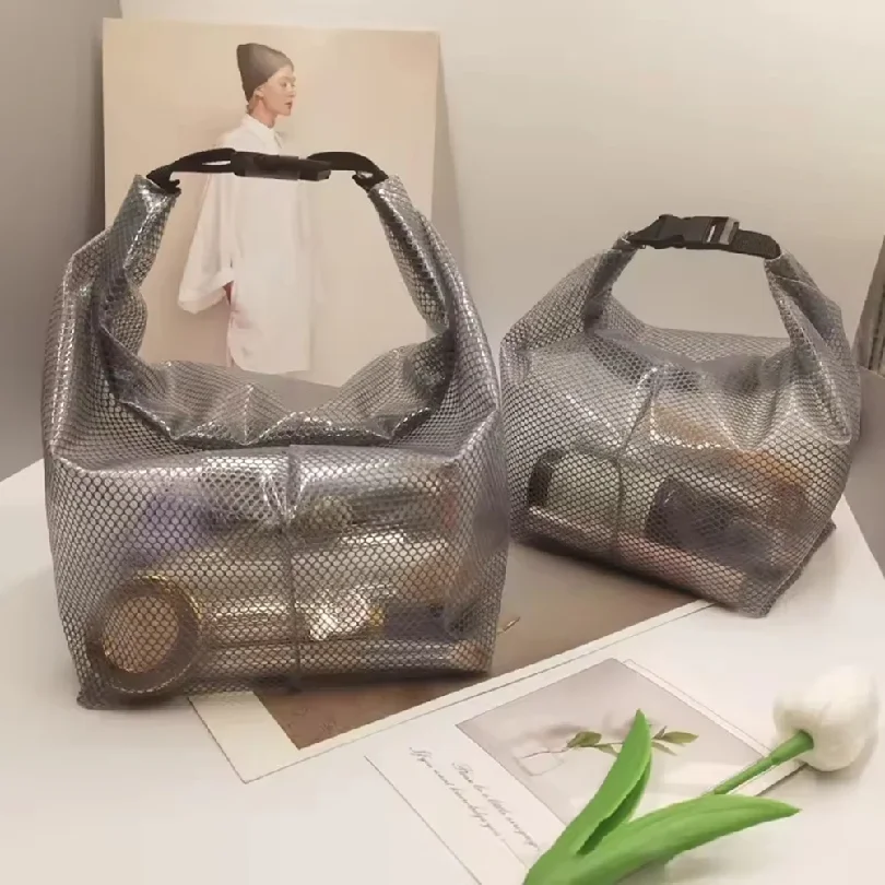 Travel Makeup Storage Bag - Large Capacity, Waterproof, Hand-Held, Suitable For Outdoor Swimming And Carrying.