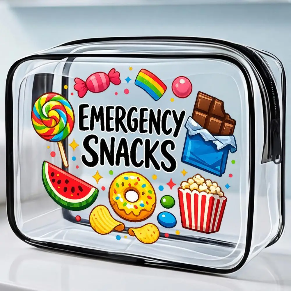 Clear Pvc Zippered Cosmetic Organizer Bag Portable Transparent Pouch for Travel & Daily Makeup Storage Waterproof Storage Bag