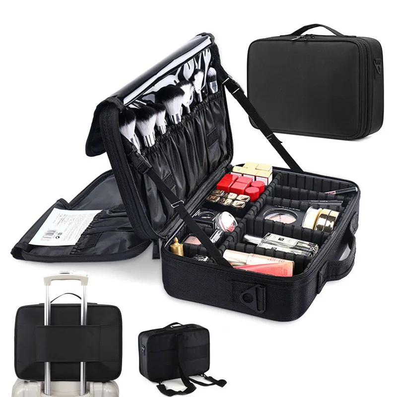 Waterproof Large Capacity Cosmetic Case Professional Makeup Bag for Travel Manicure Toolbox Tattoo Tool Organizer Makeup Case