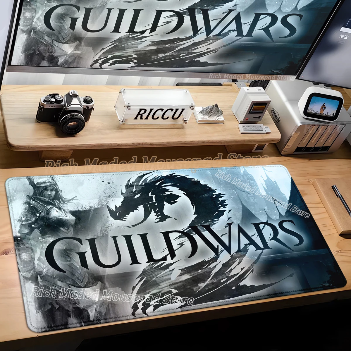 Game Desk Mat Guild Wars 2 Mouse Pad Notbook Computer Gaming Mousepad Gamer Keyboard Extended Mouse Mat PC Accessories Large Rug