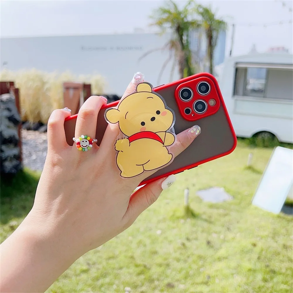 Cartoon Magnetic PopSocket Cute Phone Kickstand Finger Grip Holder Detachable Phone Desktop Stand Collapsible Cellphone Bracket