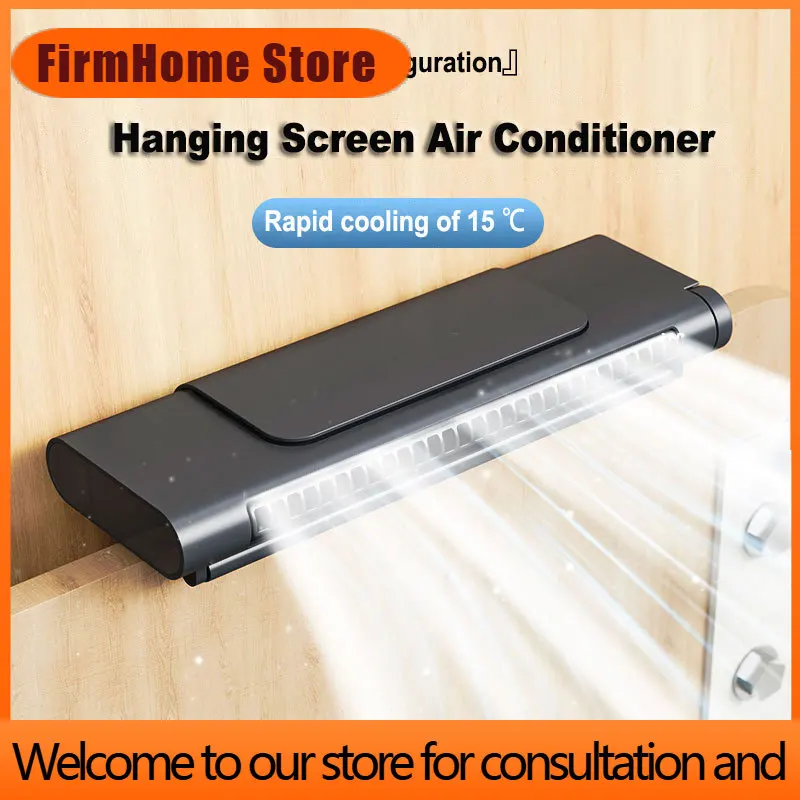 FirmHome Store Upgraded Portable Air Conditioner USB Charger Adjustable Office Computer Screen Mounted Electric Fan Desktop Towe
