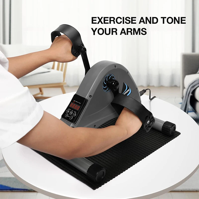Electric Mini Under Desk Elliptical Built-in LCD Monitor Home Gym Pedal Exerciser 2026