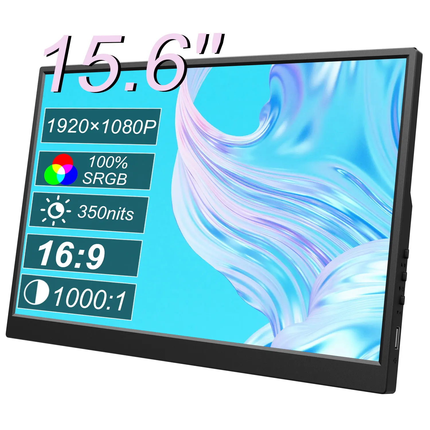 14 15.6 16 Inch FHD IPS Touch Screen Portable Monitor HDMI Type-C External Second Display for Laptop Phone PC