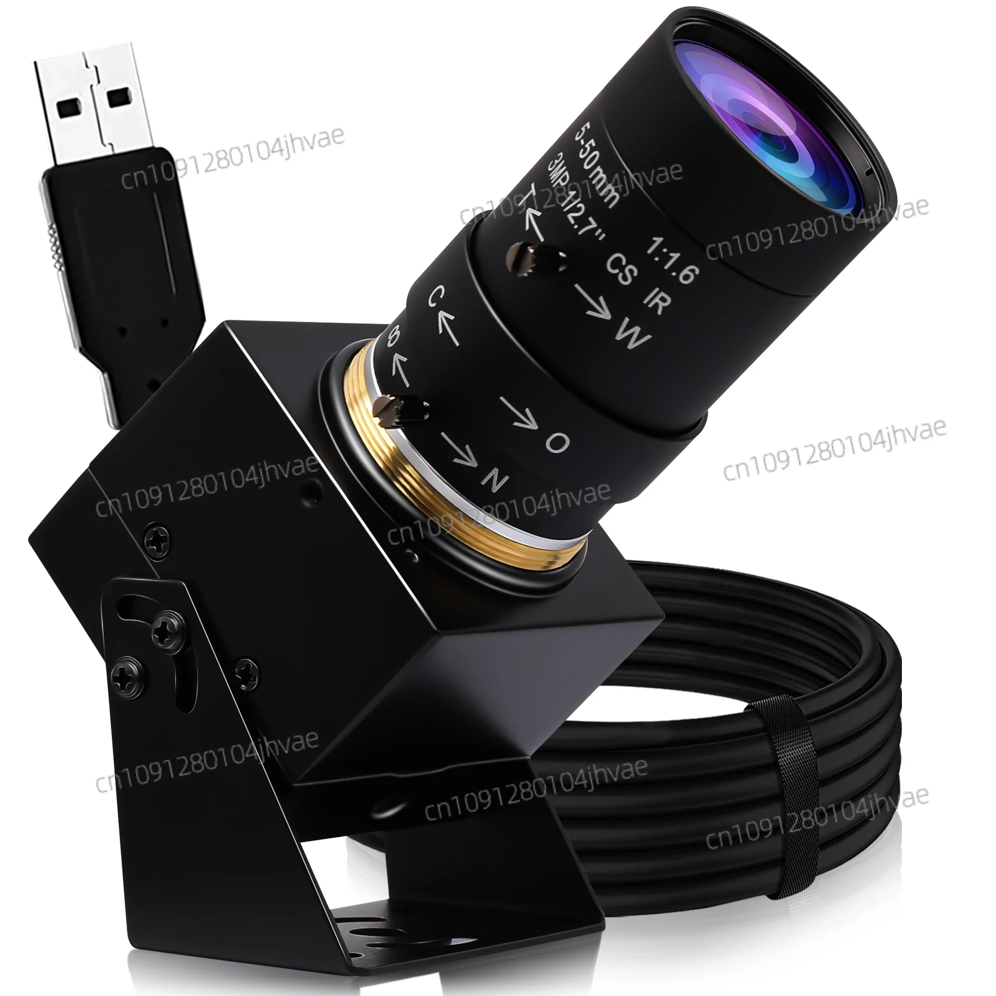 NEW ELP Optical Zoom Industrial Machine Vision FHD PC Webcam Inbuilt Microphone 1080P 30fps 2MP Low Light USB Camera for Robotic