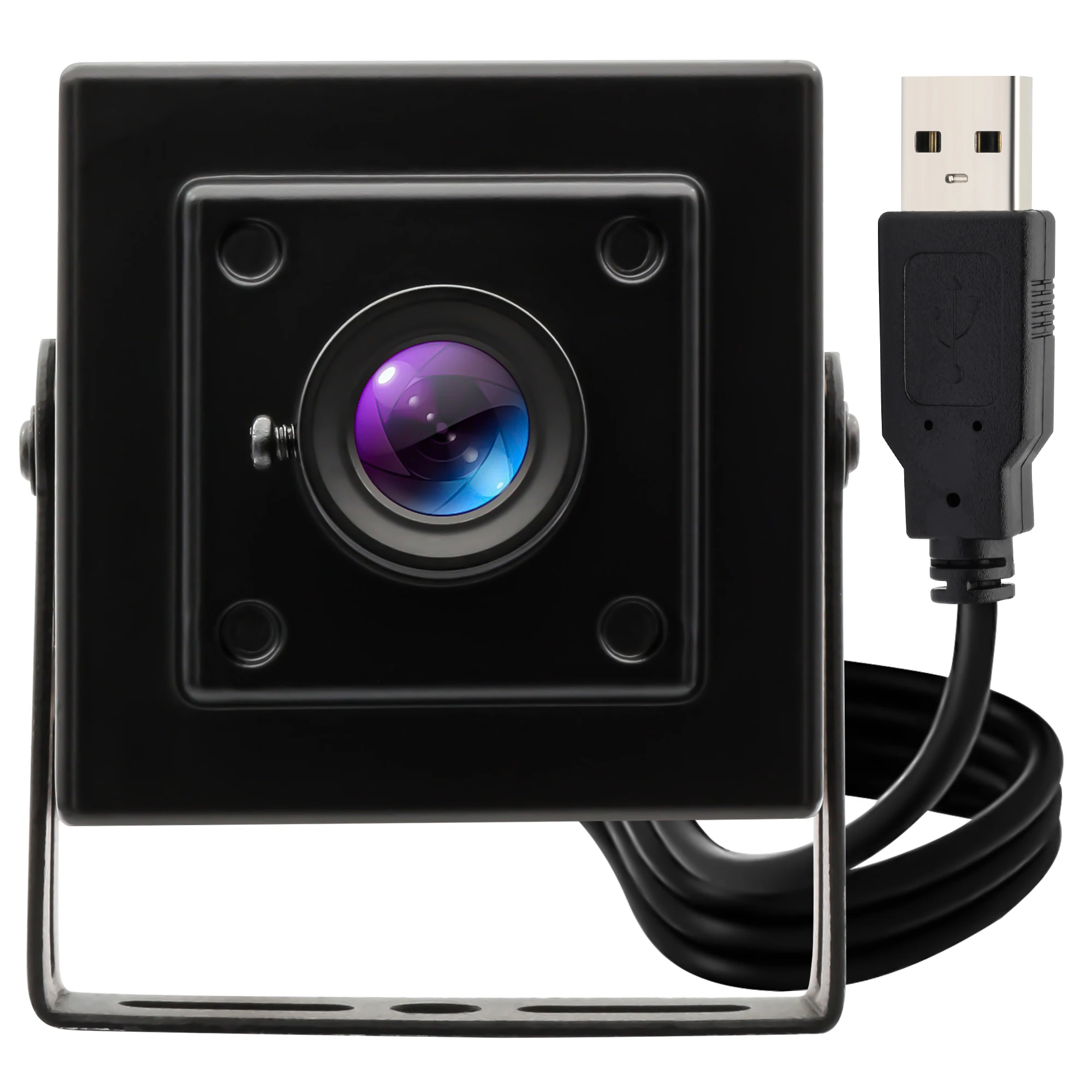 4K 30FPS Ultra HD USB Webcam with Microphones with Small Metal Case 3.6mm Lens HFOV 93 Degree Driver Free for PC
