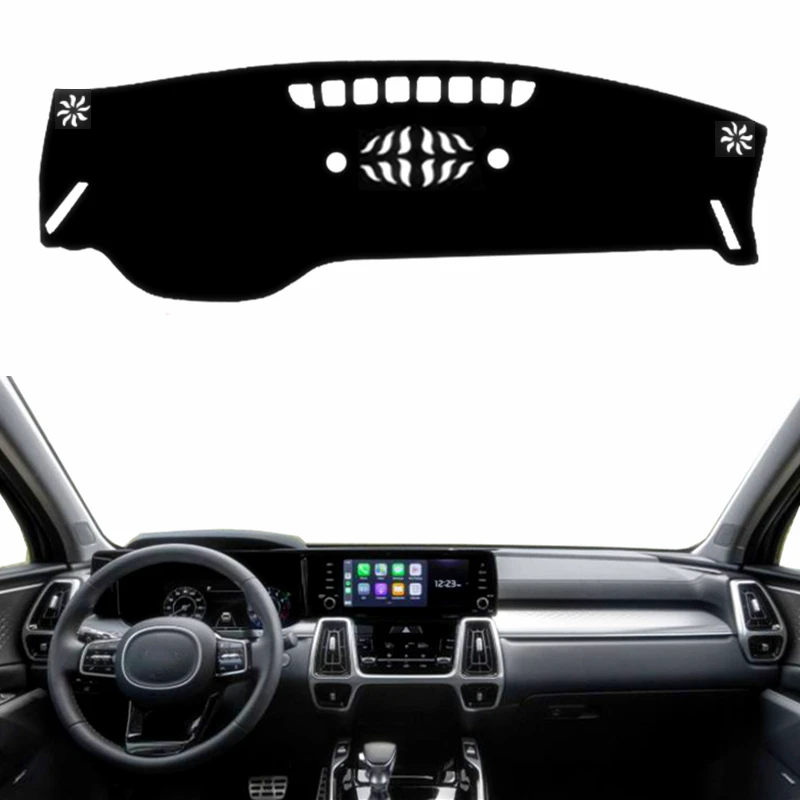 For KIA Sorento MQ4 2021 2022 2023 2024 Car Styling Dashboard Cover Mat Pad Anti-UV Dash Sunshade Protect Carpet Rug Accessories
