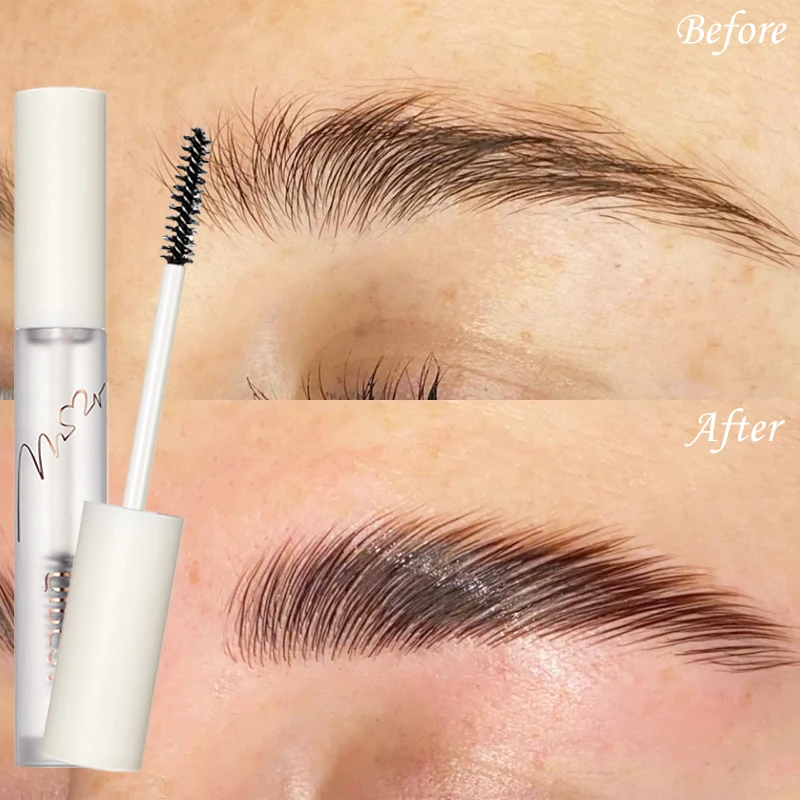 QIBEST Waterproof Eyebrow Styling Wax Makeup Quick-drying Lasting Brow Pomade Setting Natural Transparent Eyebrow Gel Soap