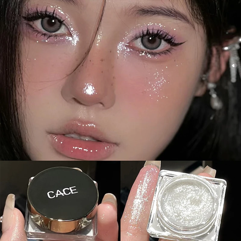 Diamond Shimmer Eyeshadows Glitter Makeup Pearlescent Eye Shadow Long Lasting Women Korean Cosmetic Eyeshadow Palette Highlight