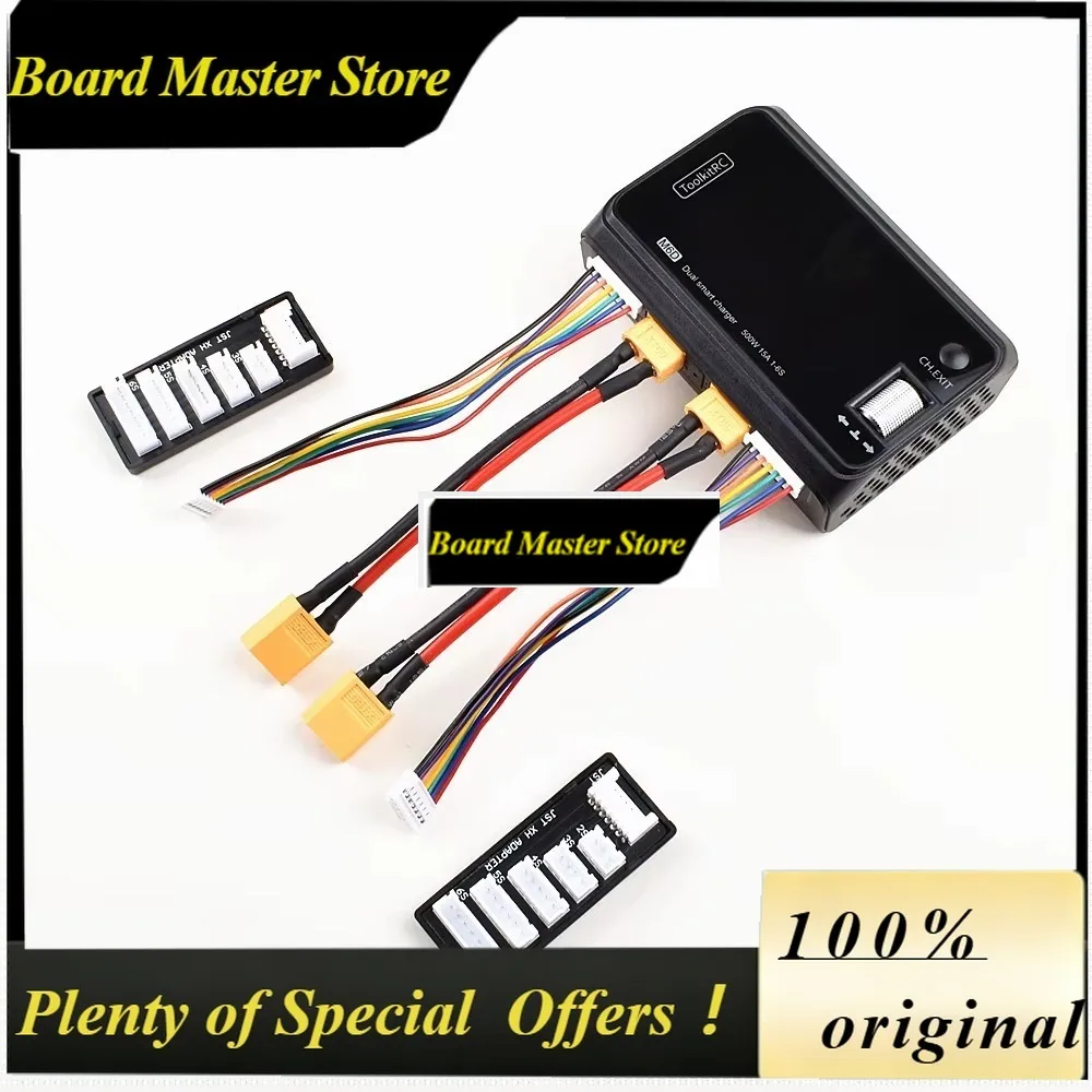 BoMsToolkitRC M6D 500W 15A DC Dual Channel MINI Smart Charger Discharger For 1-6S Lipo Battery RC FPV Drone Or With ADP100