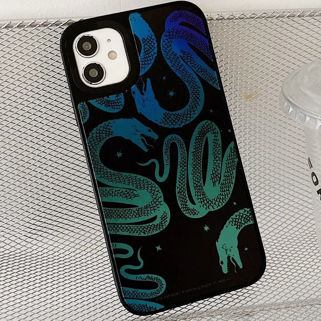 Magnetic Mirror Surface Snake Castle Phone Case Cover for IPhone 12 13 14 15 16 17 Pro Max Case for IPhone 17 Pro