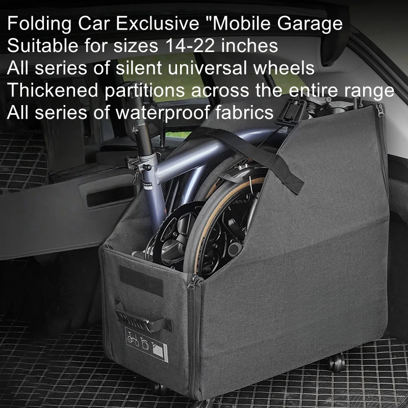 Folding bicycle storage box 22 inch bicycle travel portable foldable car storage box