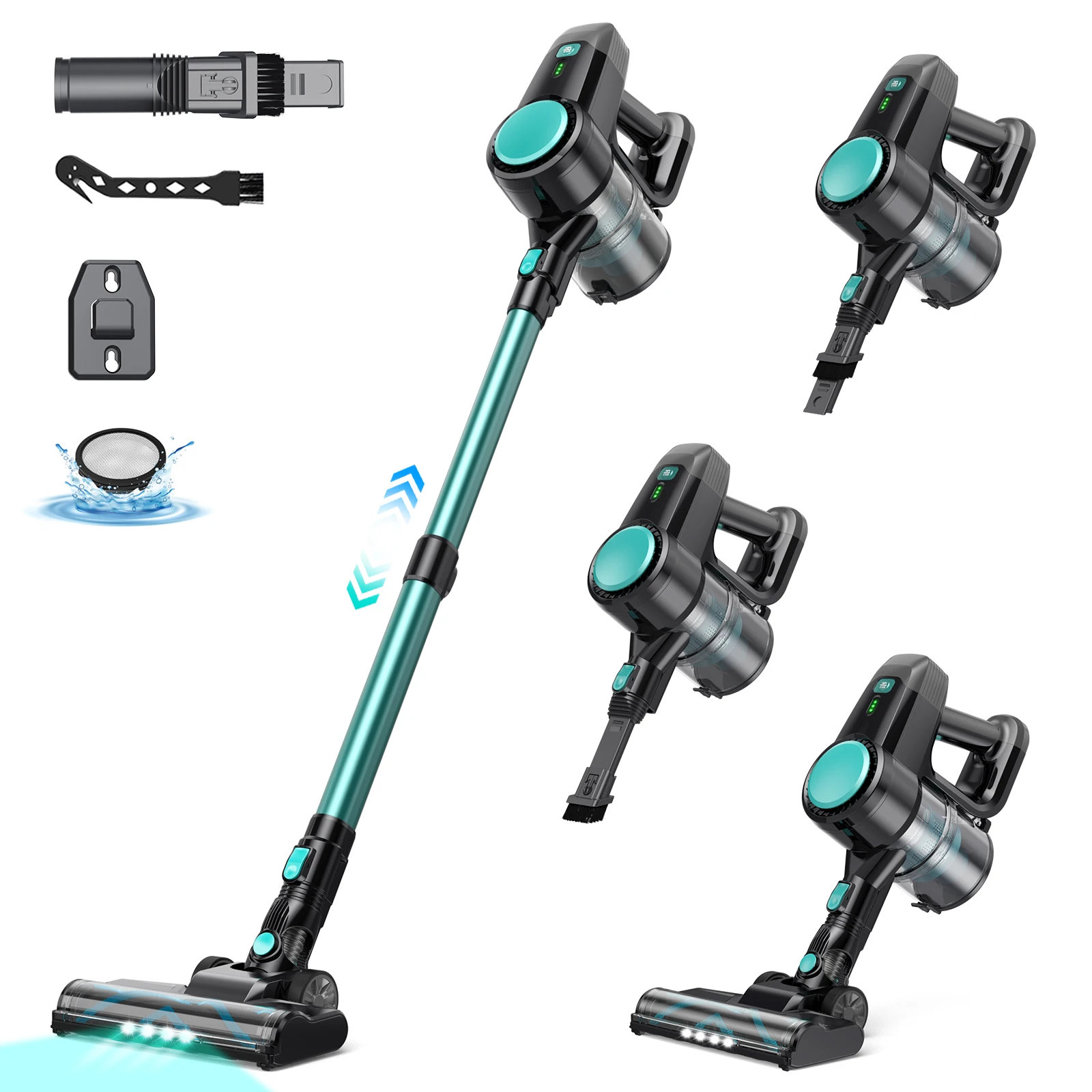 INSE N3T Cordless Vacuum Cleaner 20Kpa Powerful Ultra-Lightweight Handheld Stick Vacuum 40mins Runtime for Home Carpet Pet Hair