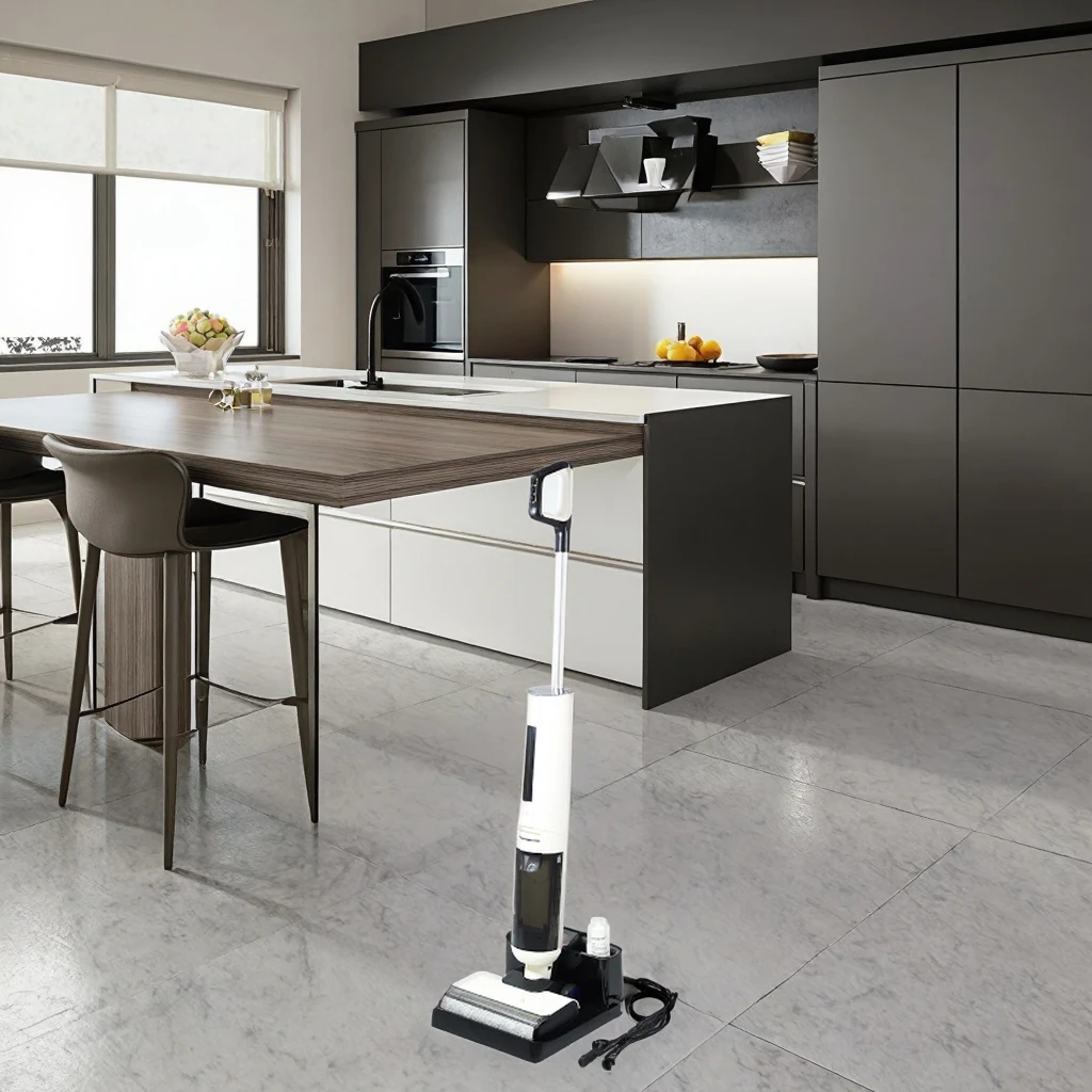 Handheld Floor Washer Self-Cleaning Wireless Wet and Dry Vacuum Cleaner for Home Cleaning