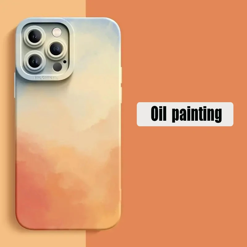 Colorful Oil Painting Phone Case for Xiaomi Poco X6 M6 X5 X3 F6 F5 Pro Mi 14 12 13 13T 12T 11 Lite 5G NE Matte Shockproof Cover