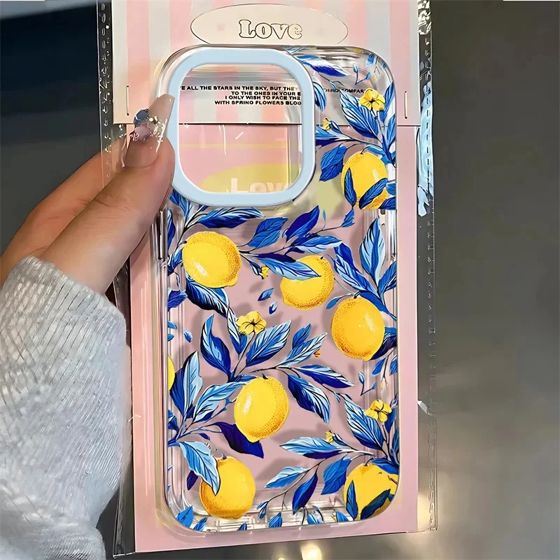 Summer Fruit Lemon Clear Phone Case for Xiaomi Mi 14T Pro 14 13T 12 13 11 Lite 5G NE 12T POCO X6 X5 M6 F5 Pro X3 Soft TPU Cover