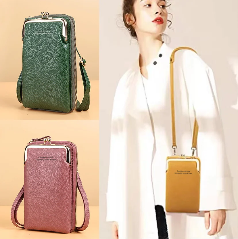Women Mobile Phone Bag Purse Leather Shoulder Handbag Messenger Bag Clutch Ladies Xiaomi Mi A1/iPhone 13 12 11/Samsung A3 A5