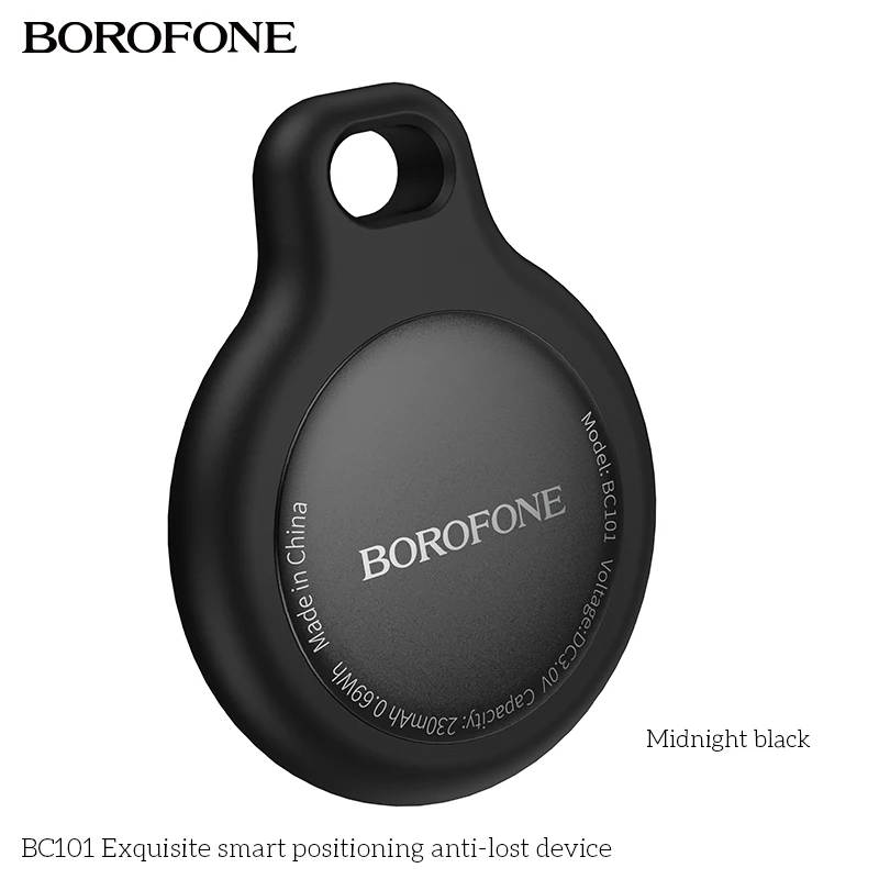BC101 GPS Global Airtag Bluetooth Tracker Find Key Bags Pets Waterproof Compatible with iOS Find My App Smart Locator with Case