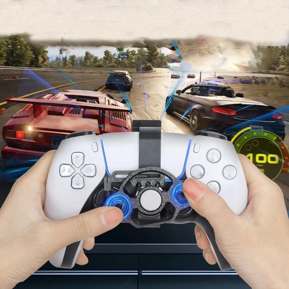for PS5 Pro/Slim Mini Steering Wheel for PS5 Game Controller Auxiliary Replacement 3D Printing Accessories