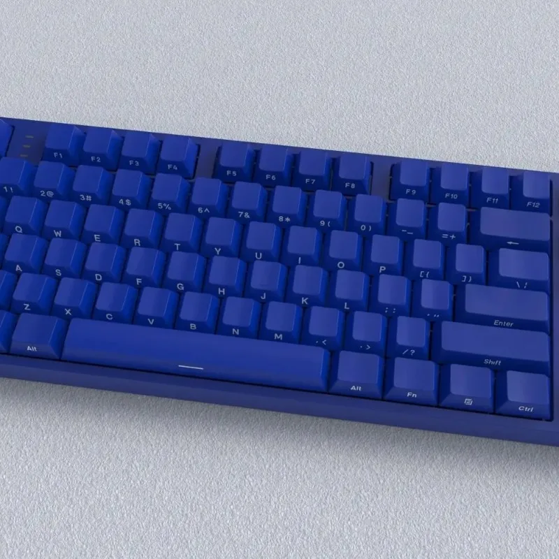 Premium classic blue side engraving keycaps original height full set universal mechanical keyboard custom side print keycaps