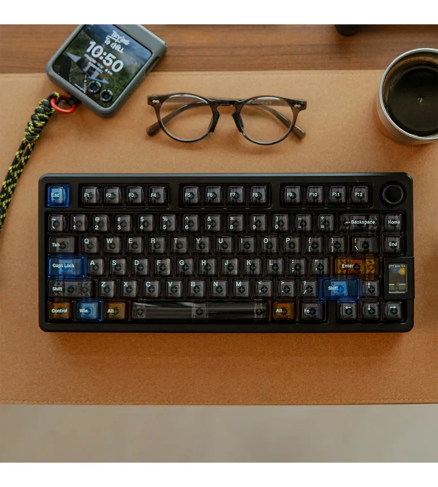 Keycaps Premium Grey Full Set Original Wooting/MADE68UltraPC Mechanical Keyboard