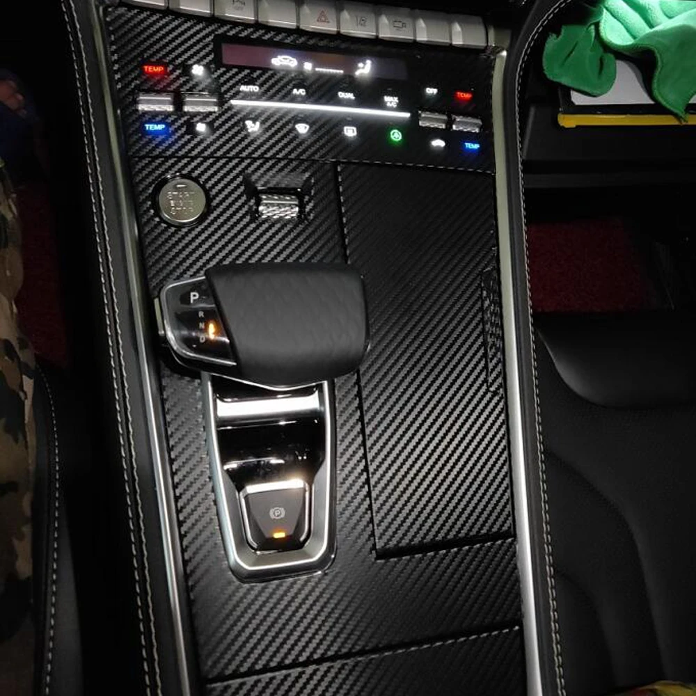 For Changan CS85 2020-2023 InteriorCentral Control Panel Door Handle Carbon Fiber Stickers Decals Car Styling Accessorie