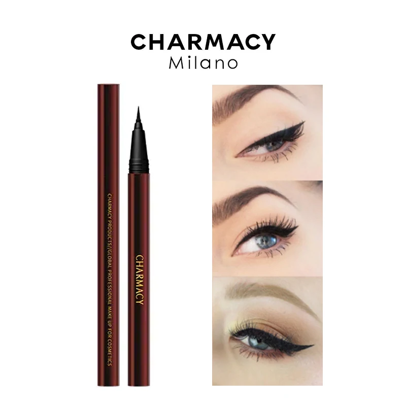 CHARMACY Waterproof Eyeliner Pencil Ultra-slim Soft Easy to Wear High Pigment Professional Long-Lasting Eyes Makeup Cosmetic