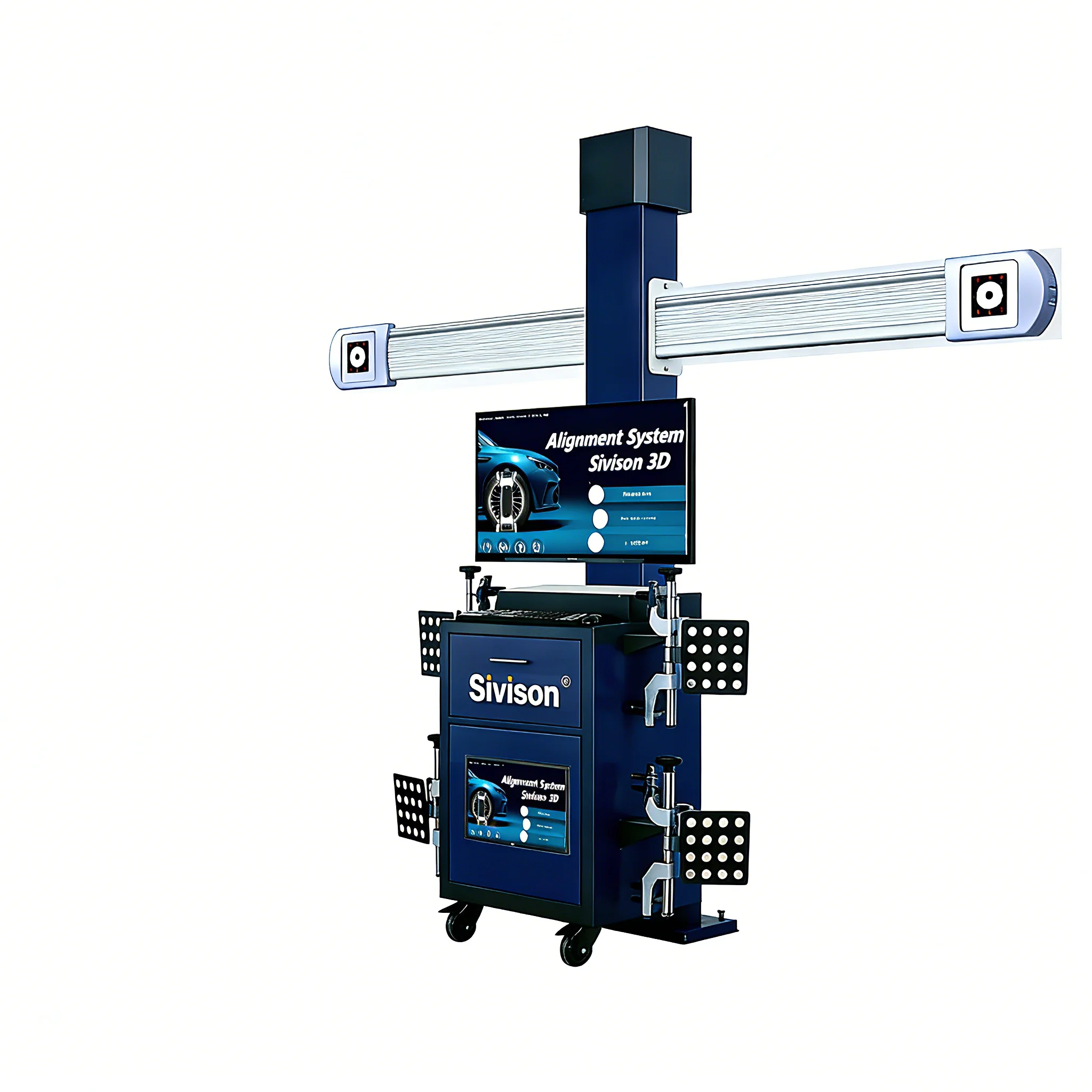 Cheap Factory Price Electric Dual-screen HD Dual-camera Auto Repair Equipment 3d Wheel Alignment Tool Machine