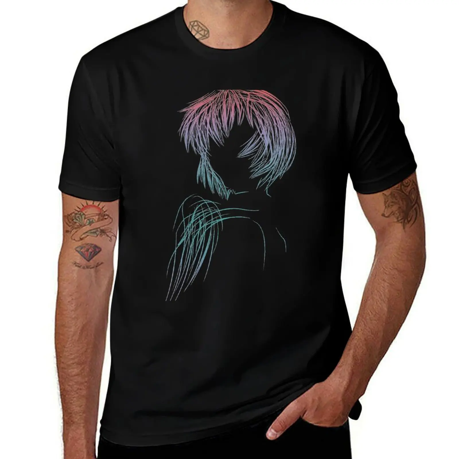 Rei Digital Art T-Shirt men t shirt cotton 100% T-Shirt