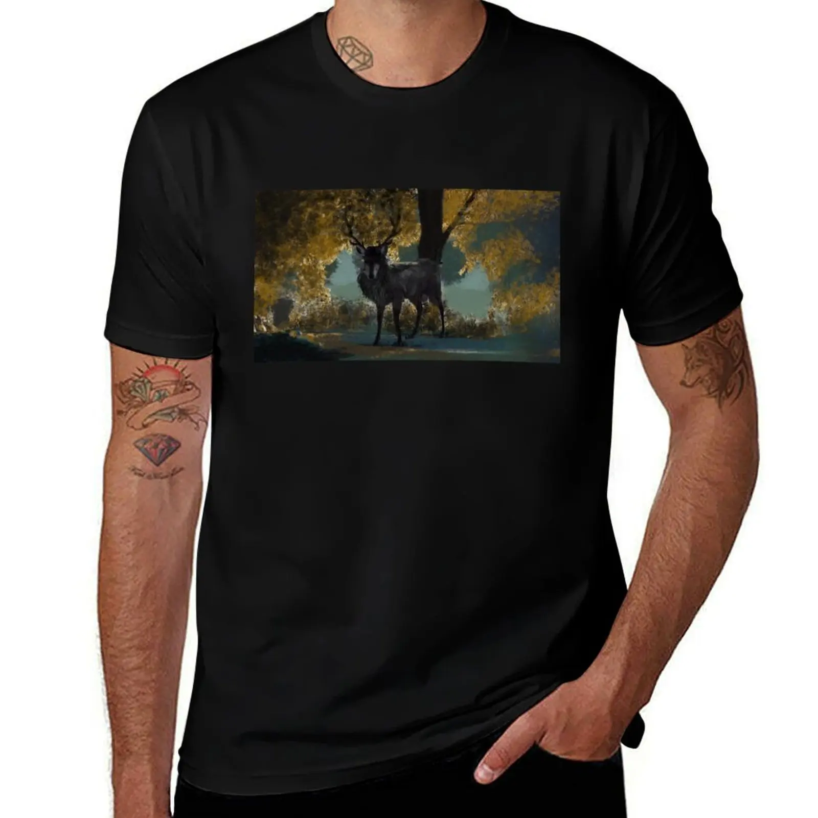Hannibal Ravenstag Digital Painting T-Shirt Performance Dry Fit T-Shirt