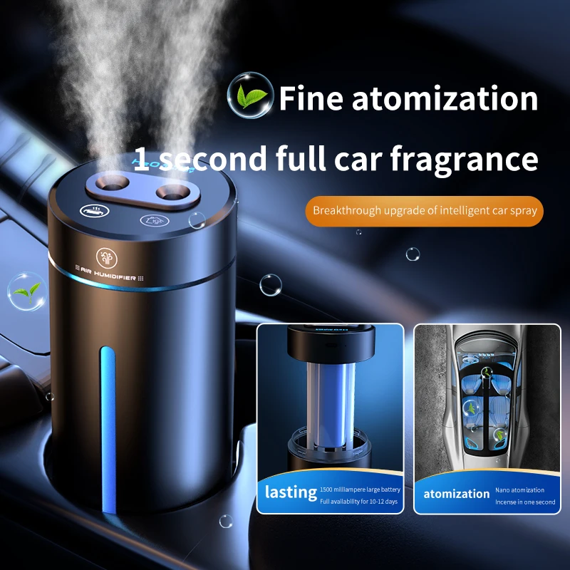Car Air Freshener USB Charge Aroma Humidifier Mini Essential Oil Diffuser Car Flavoring Aromatherapy Interior Car Accessories