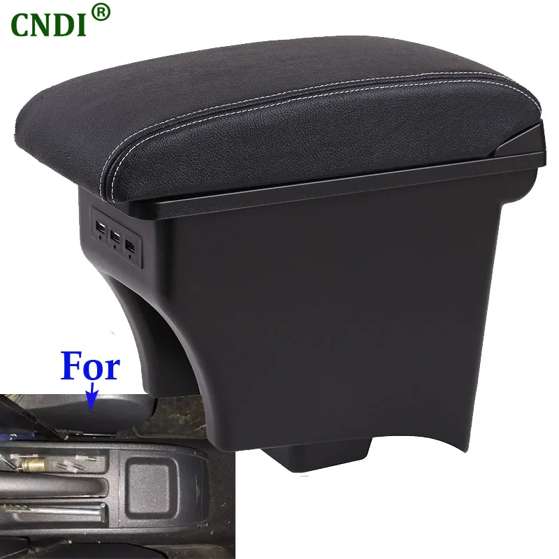 For Volkswagen POLO Armrest Box For VW Polo AMEO Car Armrest Storage Box Car Accessories USB LED Retrofit Interior Details