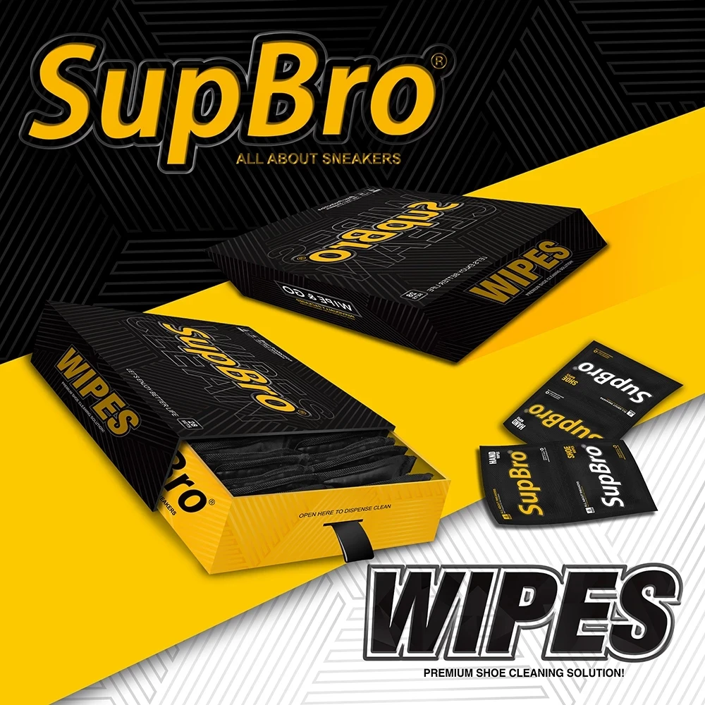 SupBro Sneaker Wipes High-End Sneakers Shoe Shine Artifact Wipes Aj1 Sports Shoes Portable Decontamination Wipes Clean 56 pieces