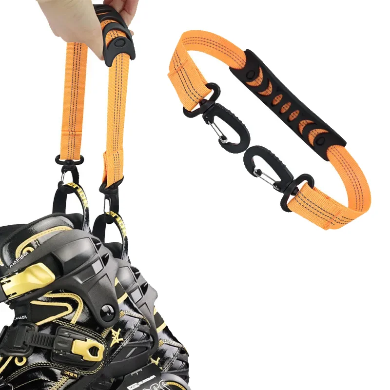 2Pc Roller Skate Shoe Lifter Ski Boot Strap Portable Inline Skate Straps Ice Skates Carrying Straps Winter Skiing Accessorie