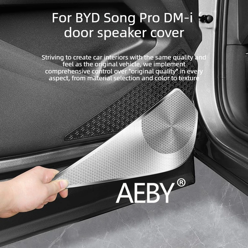 AEBY For BYD Song Pro DM-i Smart Driving Editio 2025-2026 Door Speaker Grille Cover,Custom Fit Grille Protector,decorate