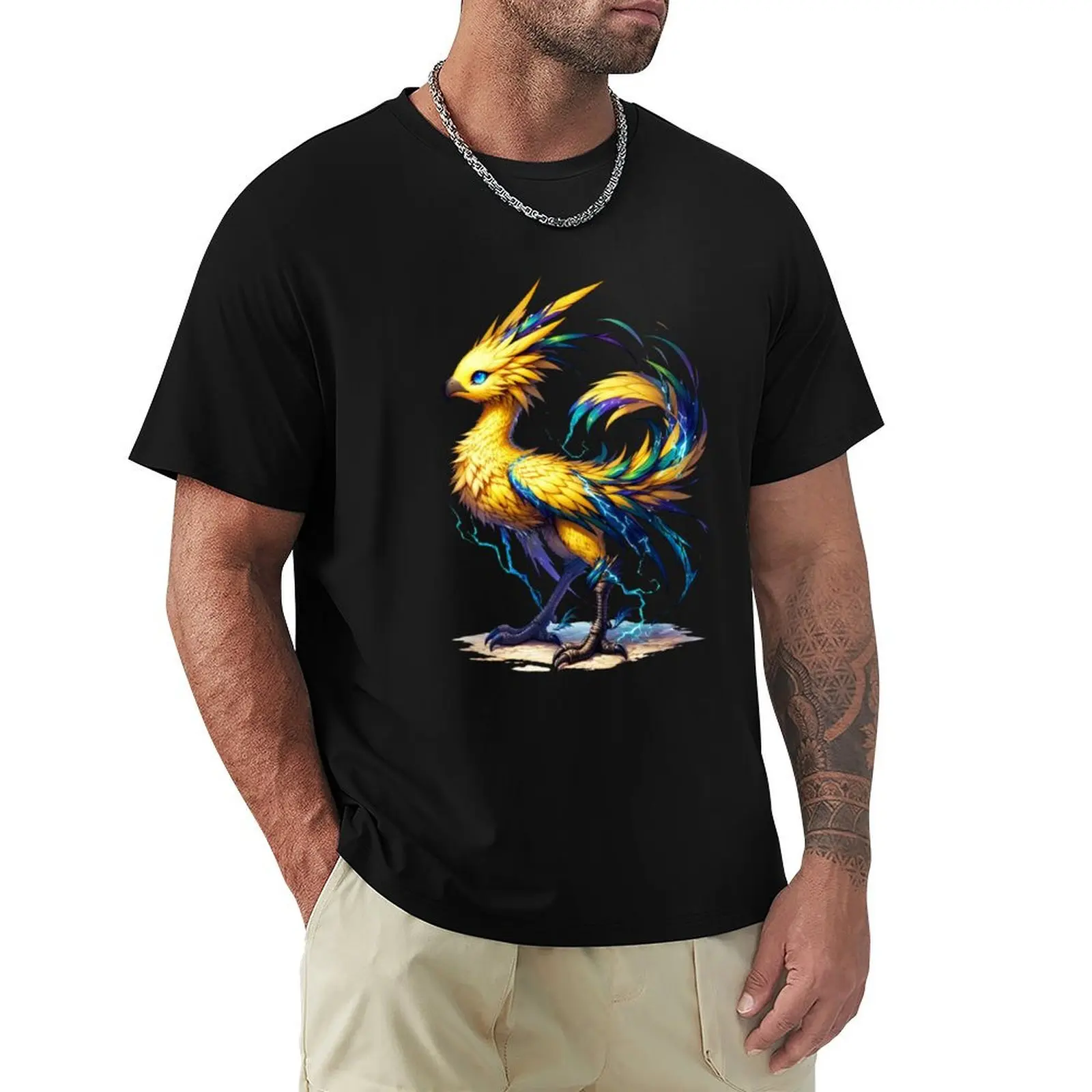 Electric Chocobo T-Shirt Fitness Quick Dry Short Sleeve Top