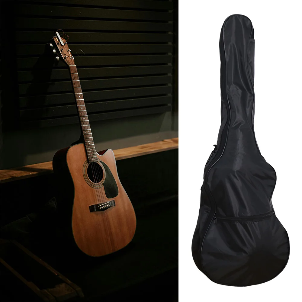 Shockproof Adjustable Strap Guitar Bag Waterproof Black Guitar Backpack Oxford Cloth Zipper Single Shoulder Bag Instrument Bags