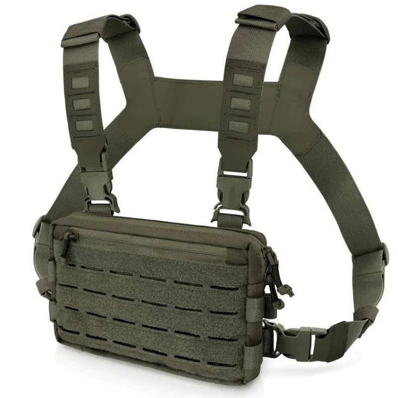 Tactical Chest Bag Oxford Cloth Shoulder Bags Waterproof Hiking Vest Multifunctional Outdoor Backpack Adjustable Strap Pack