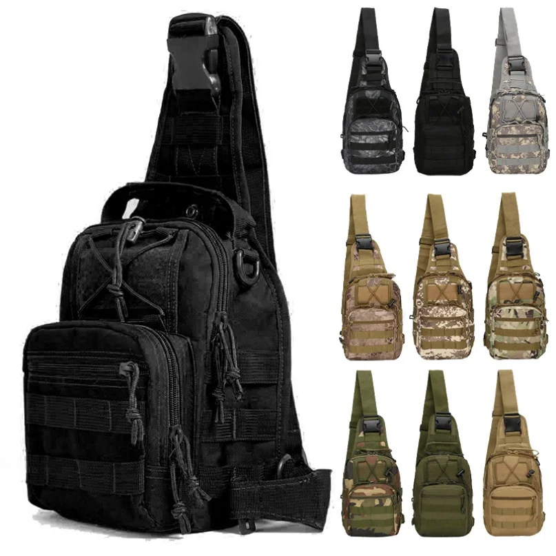 Tactical Shoulder Backpack Outdoor CCW Sling Bag Waterproof Hiking Camping Pack Concealed Range Bag Hunting Daypack