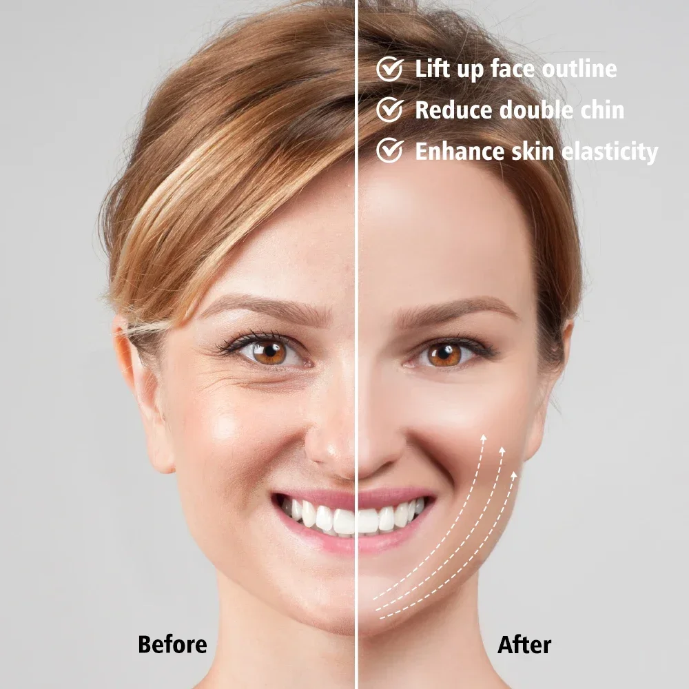 EMS Face Lifter LED Photon Therapy Vibrating Facial Massager Face Slimming Double Chin Removal V-Line Lift with Skin Care