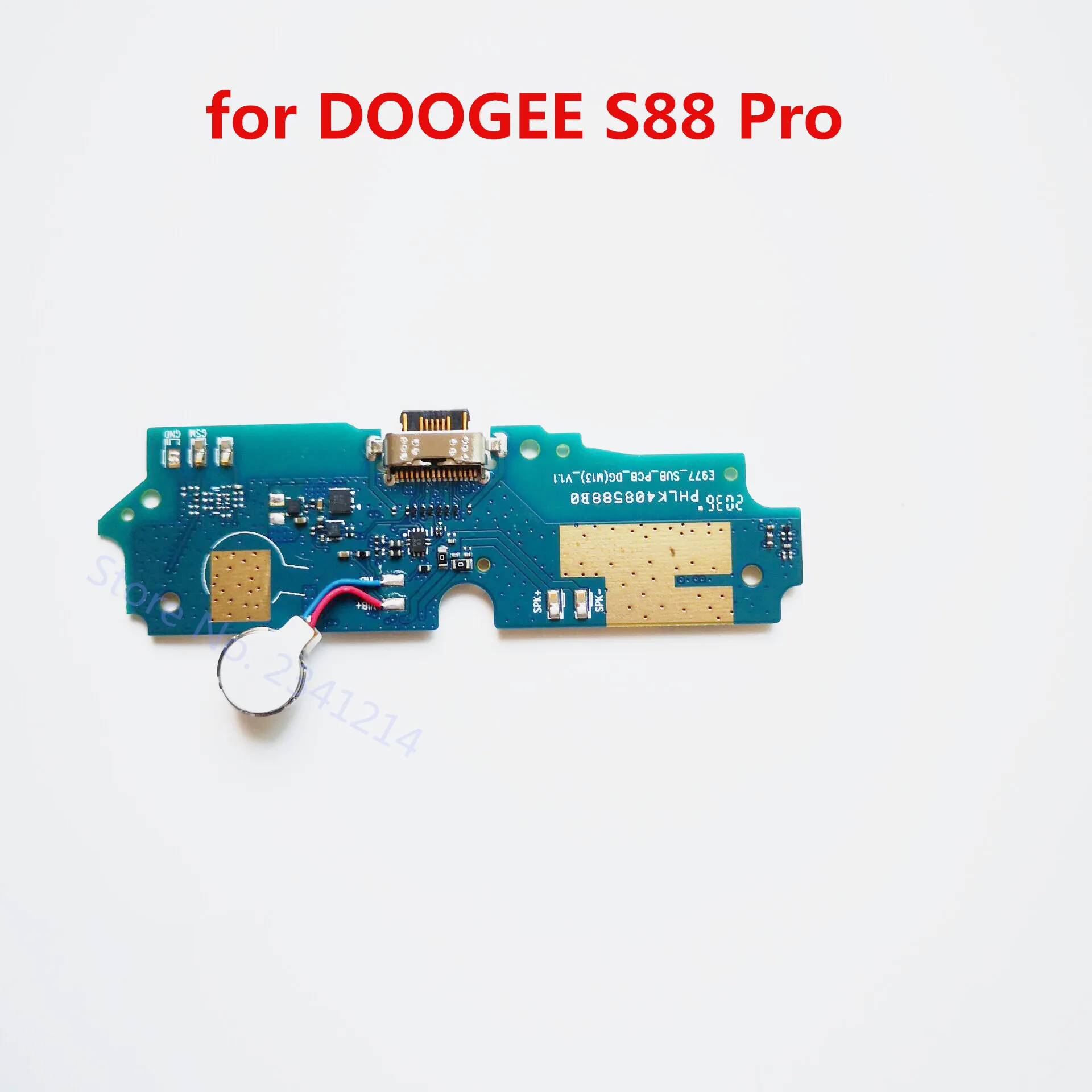 New For DOOGEE S88 Pro Inside Parts Usb Board Charger Dock+MIC Motor Vibration Vibrator Replacement Accessories