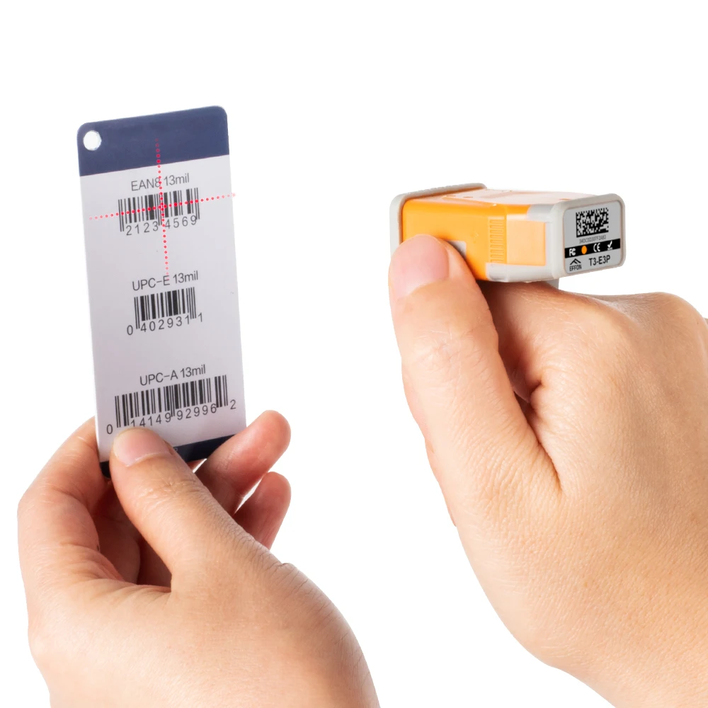 T3 Bluetooth finger ring touch scanner courier logistics 2D barcode scanner support gateway connection IP65 rating