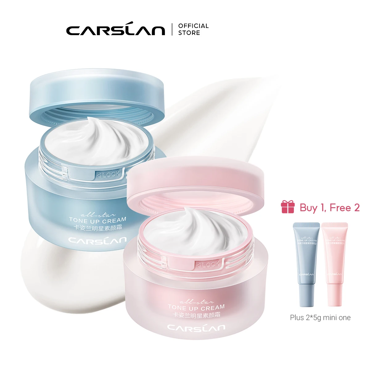 CARSLAN All Star Tong-up Cream Face Foundation Whitening Dress Cream Hydrating Moisturizing Makeup Primer