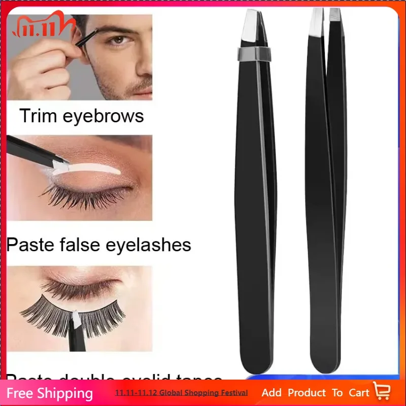 1Pc Professional Eyebrow Tweezers Makeup Tools Eyebrow Pinch Pliers Tweezer For Eyebrows Accessories Beauty Hair Clip Remover
