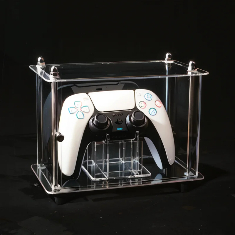 Acrylic Box Game Controller Storage Display Stand Controller Dust Cover for Switch Xbox PS5 Handle Bracket Gaming Accessories