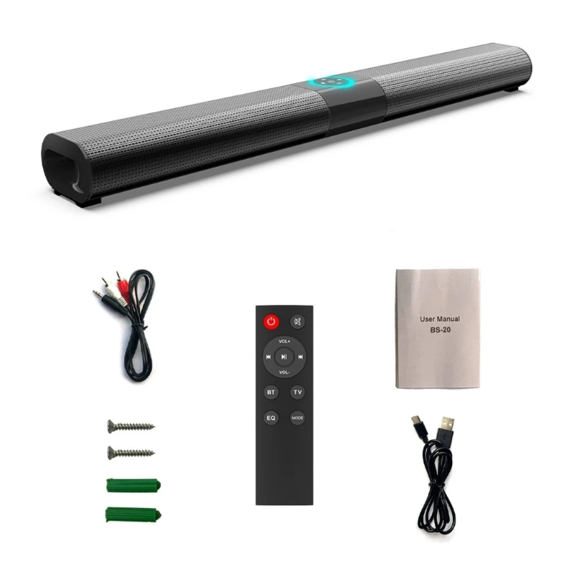 U55B Dynamic Soundbar with Advanced Bluetooth-compatible 5.0 Chip & Flexible Wall Mount Designs Wireless Partys Speaker for Home