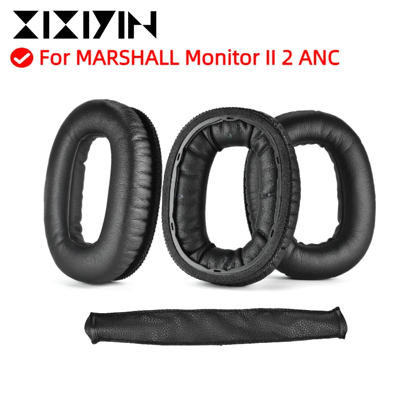 Replacement Ear Pads Ear Cushion Earpad Compatible with for MARSHALL Monitor II 2 ANC Headphones Gamer Headband