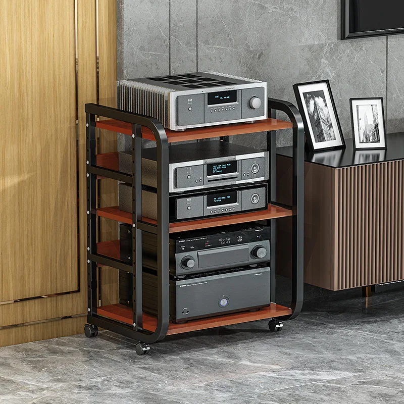Power amplifier equipment cabinet adjustable spacing multi-layer bile machine bracket HIFI home theater speaker audio foot rack