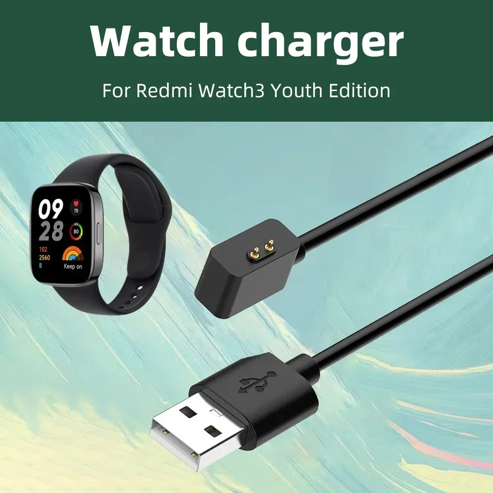 Magnetic Charger Cord For Redmi Watch 4 watch 3 Lite/3 Active Smart Watch USB Charging Cable For Xiaomi Mi Band 8 pro /active